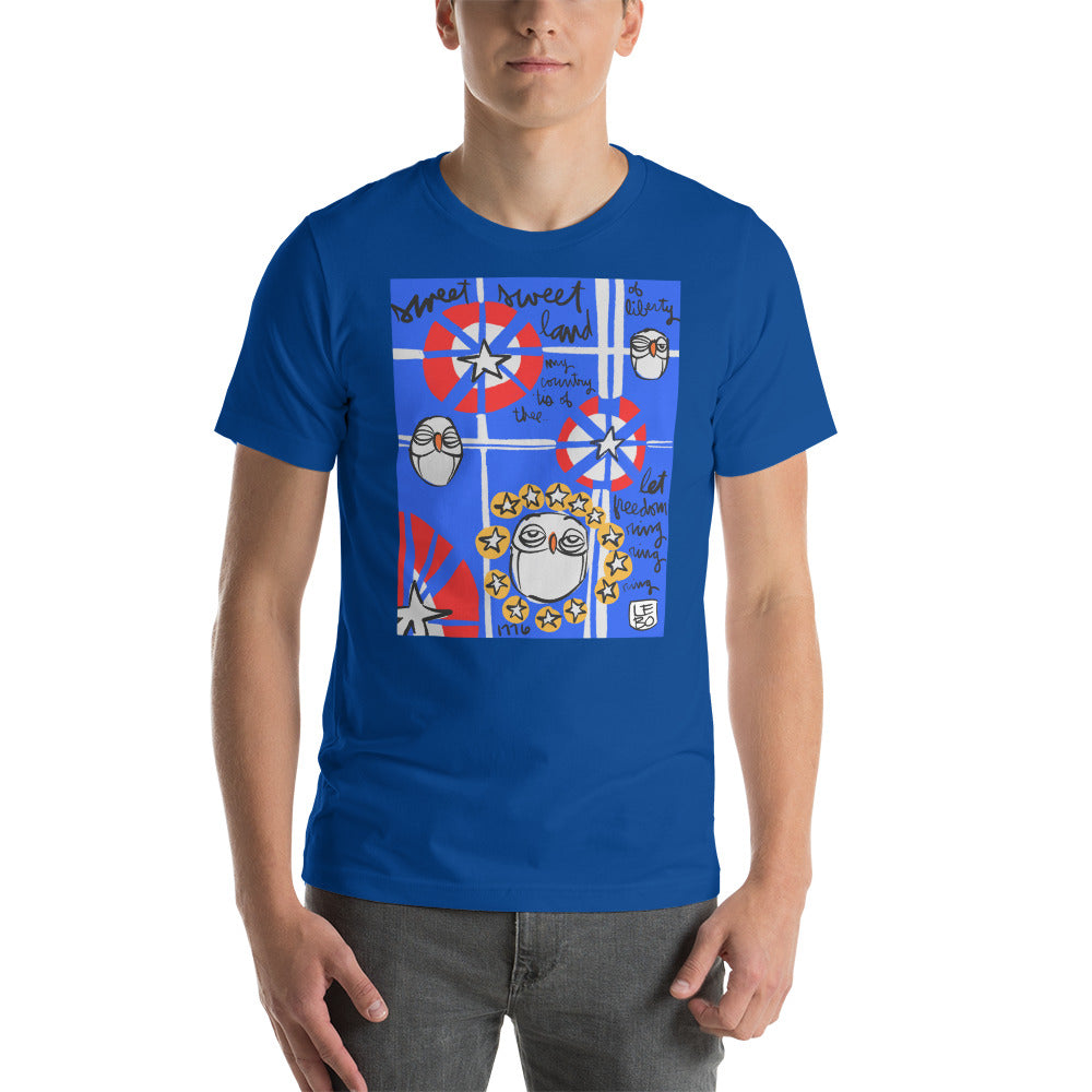America - Sweet Sweet Land - Lebo Unisex Short Sleve T-Shirt